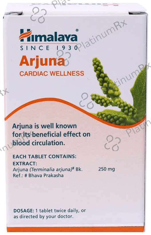 Himalaya Wellness Pure Herbs Arjuna Cardiac Wellness Tablet (60 Each) 3 bottles
