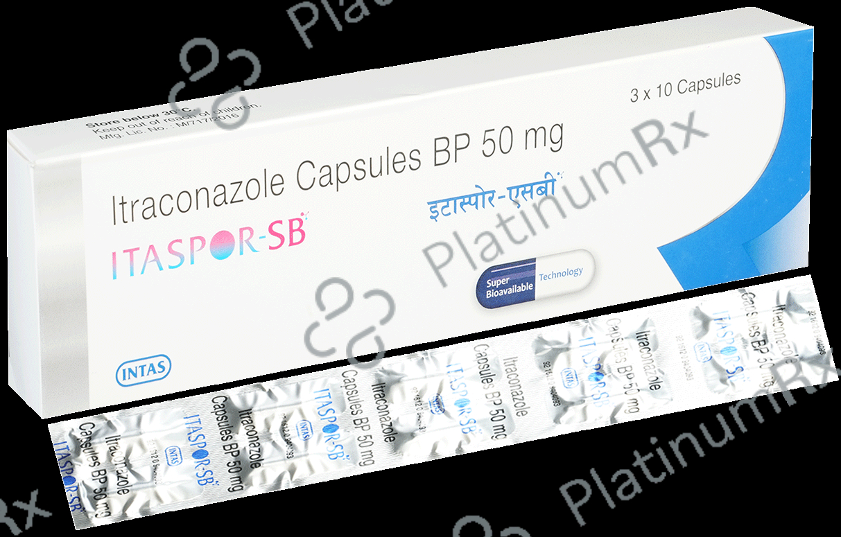 Itaspor SB 500mg Capsule 10s