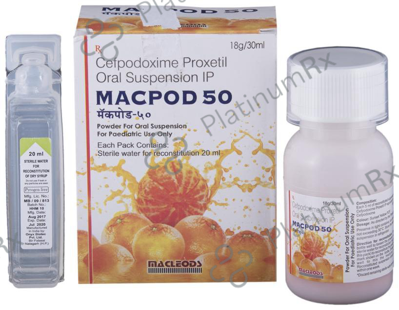 Macpod 50mg Oral Suspension 30ml