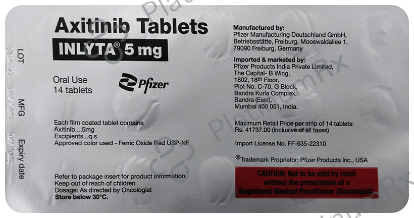 Inlyta 5mg Tablet 14 tablets