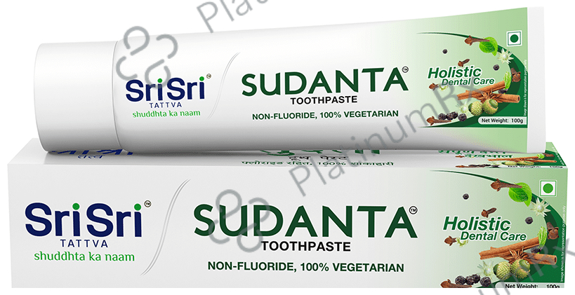 Sri Sri Tattva Sudanta Toothpaste - Non-Fluoride & 100% Vegetarian 100 gm