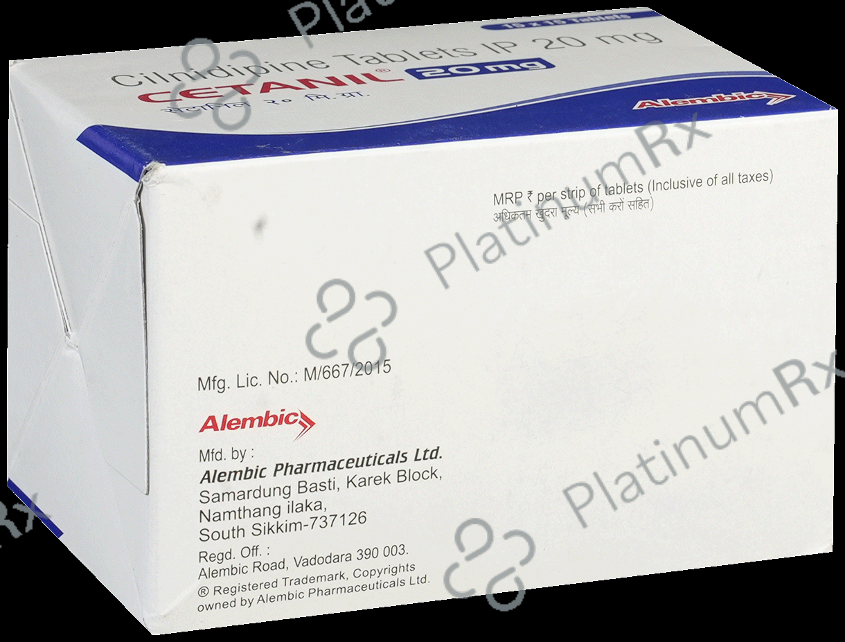 Cetanil 20mg Tablet 15s