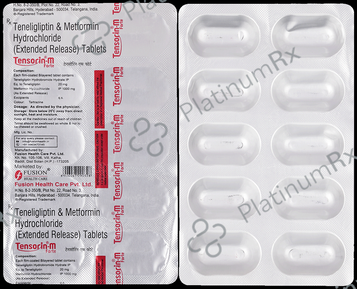Tensorin M Forte 1000/20mg Tablet 10s