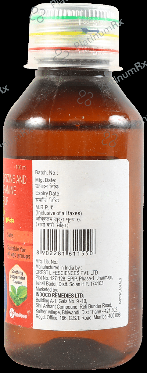 Dropizin 2/30mg Syrup Peppermint 100ml
