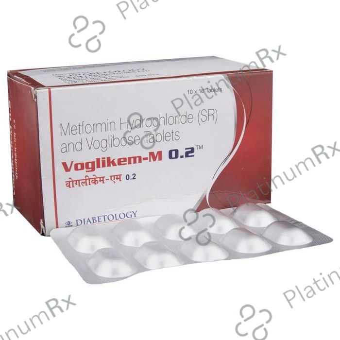 Voglikem M 500/0.2mg Tablet SR 10s