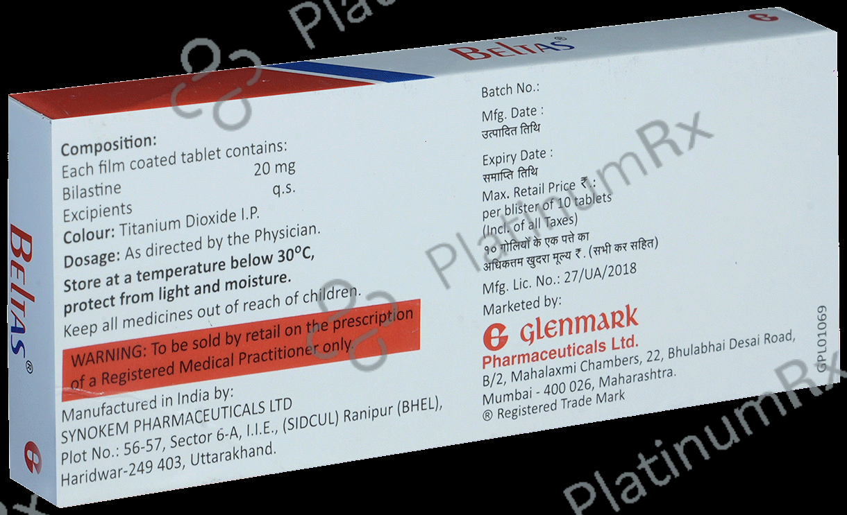 Beltas 20mg Tablet 10s
