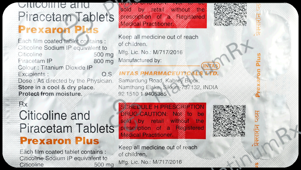 Prexaron Plus Tablet 10s