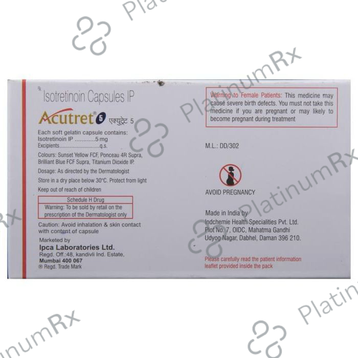 Acutret 5mg Capsule 10s