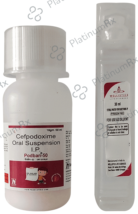 Podban 50 Dry Syrup Strawberry