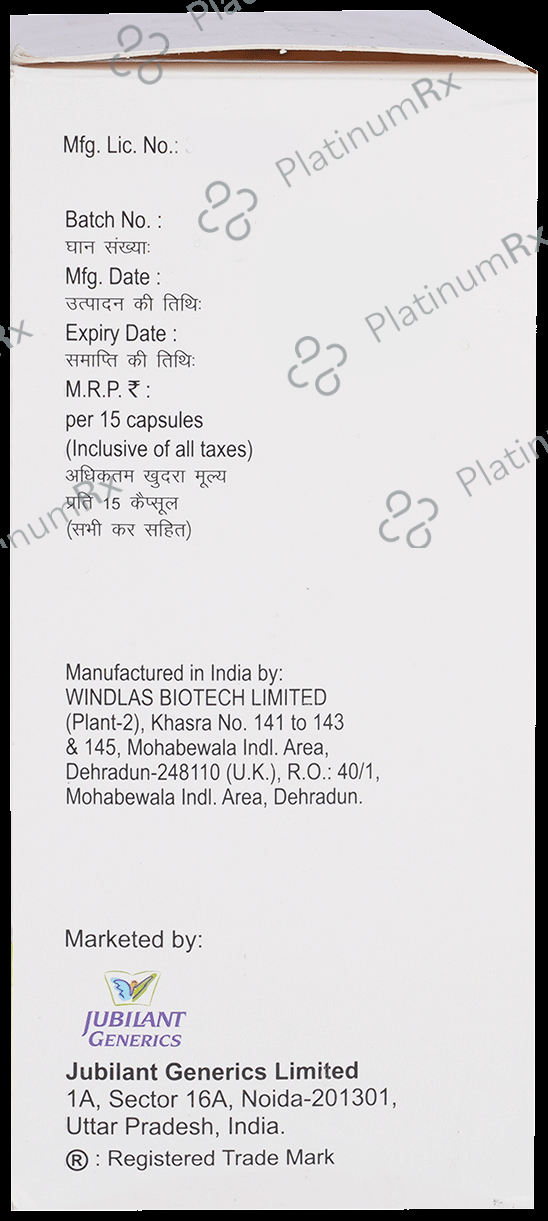 Jubira Plus 75/10mg Capsule 15s
