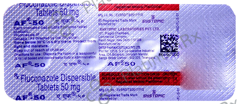 AF 50mg Tablet DT 4s