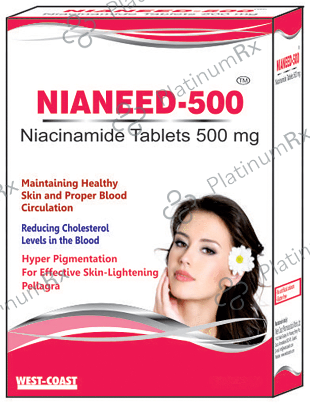 West-Coast Nianeed 500 - Niacinamide for Blood Circulation & Skin Health - Tablet