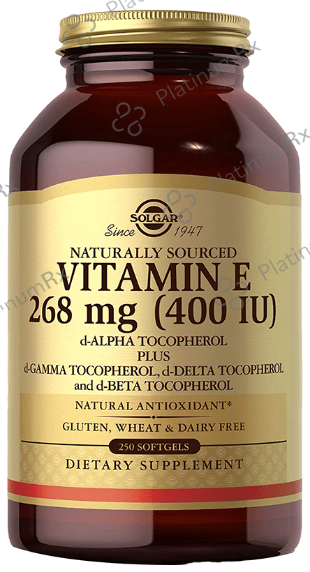Solgar Naturally Sourced Vitamin E 268mg (400IU) Softgel
