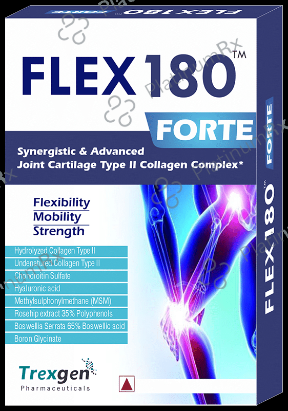 Trexgen Flex 180 Forte Type II Collagen Joint Care Tablet