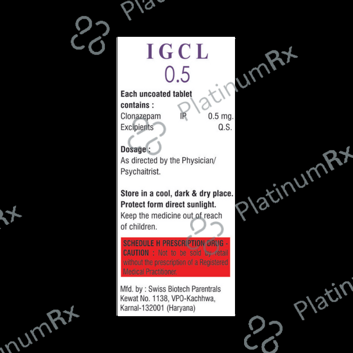 Igcl 0.5mg Tablet