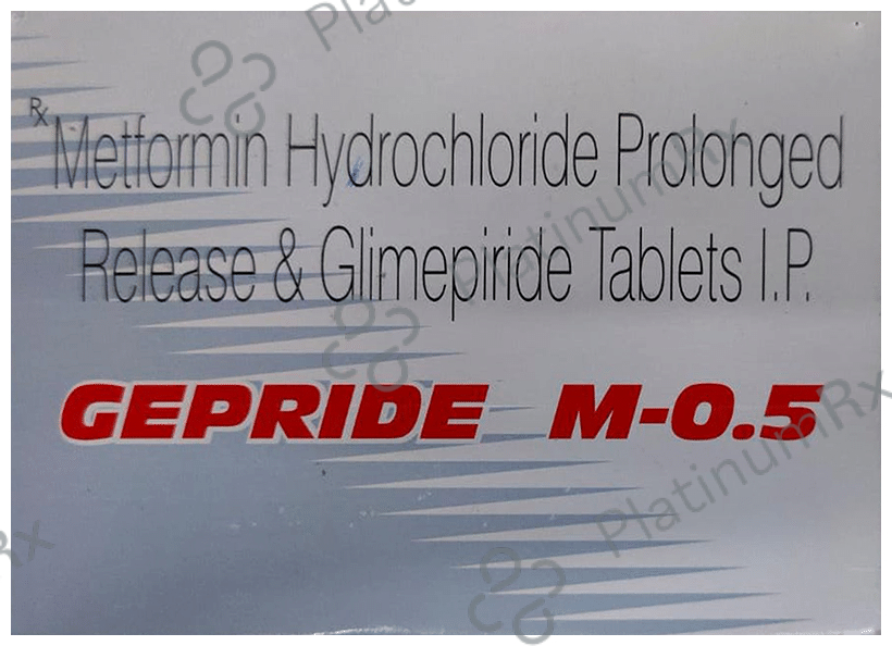 Gepride M 0.5/500mg Tablet PR 10s