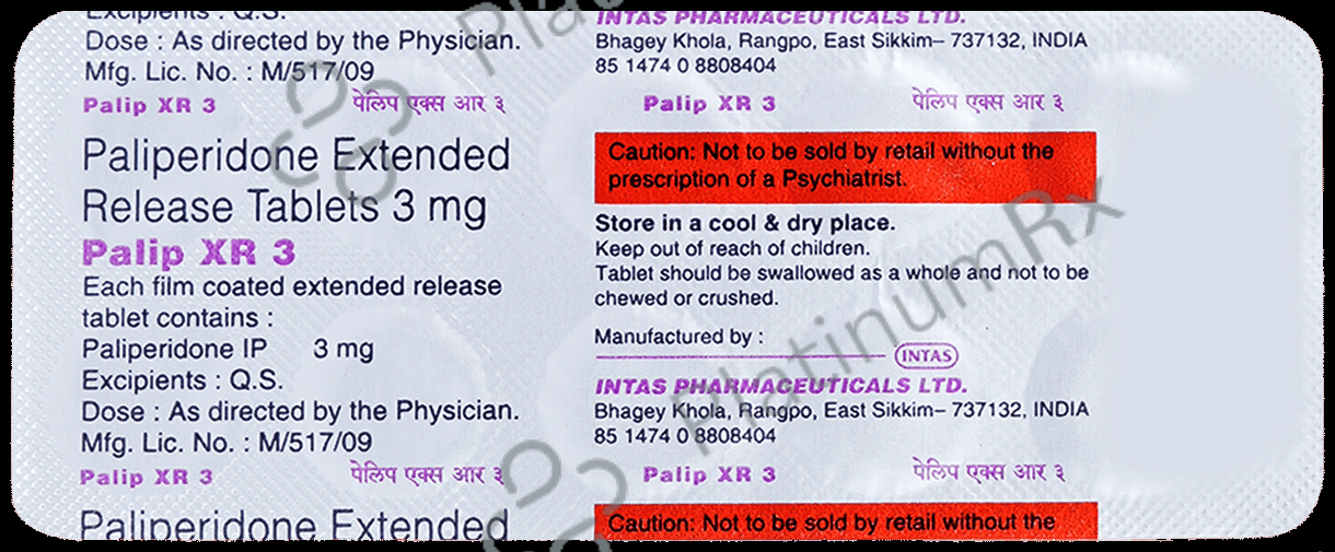 Palip XR 3 Tablet