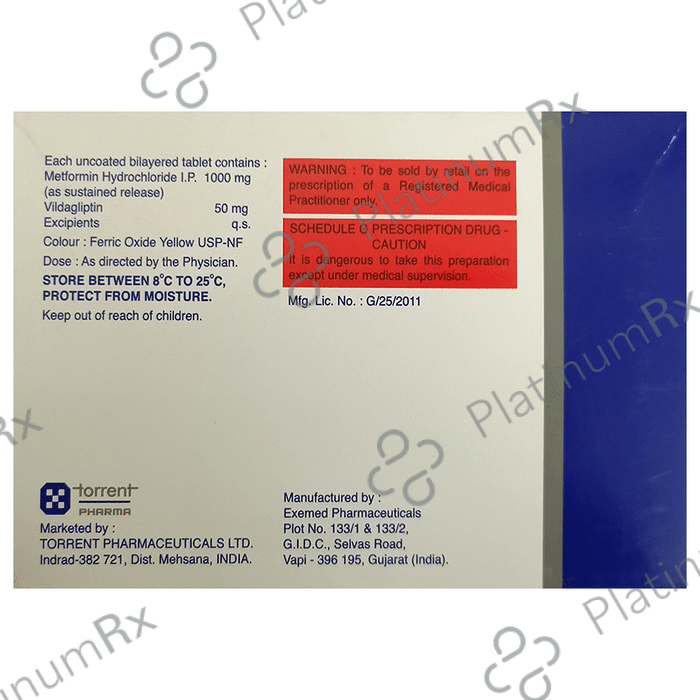 Encelin M SR 1000/50mg Tablet 10s
