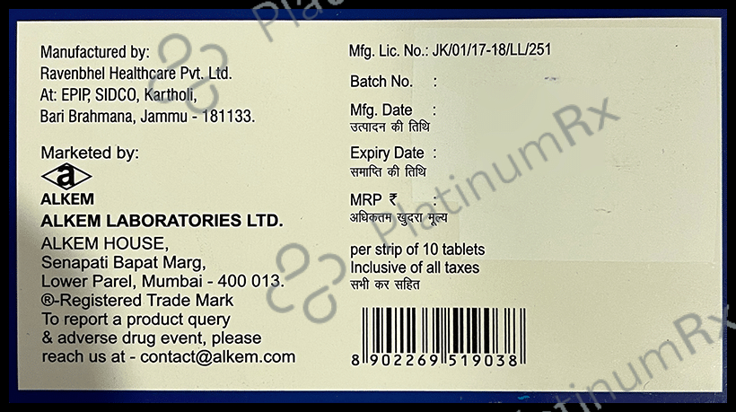 Tsart MCL 10/50/40mg Tablet ER 10s