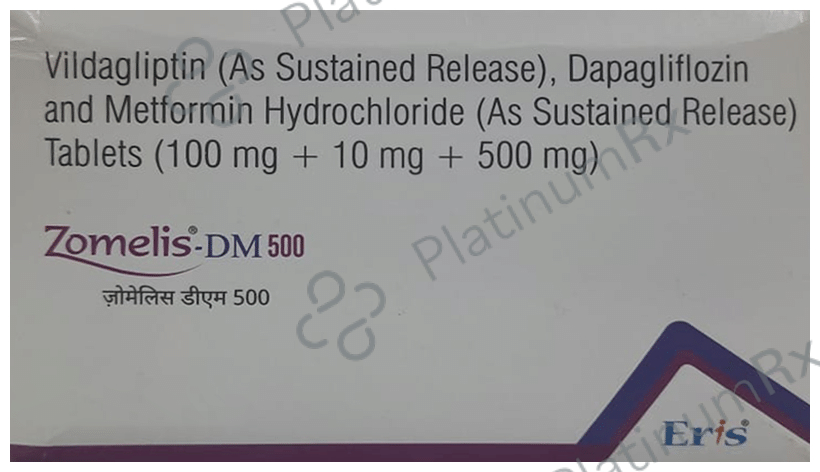 Zomelis DM 10/500/100mg Tablet SR 10s