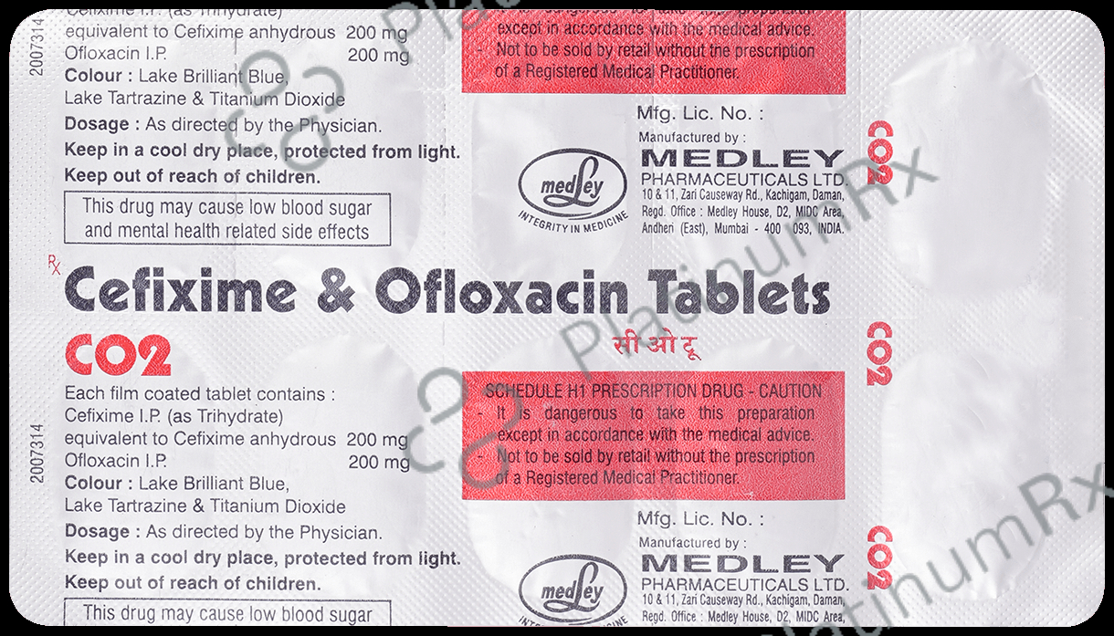 CO2 200/200mg Tablet 10s