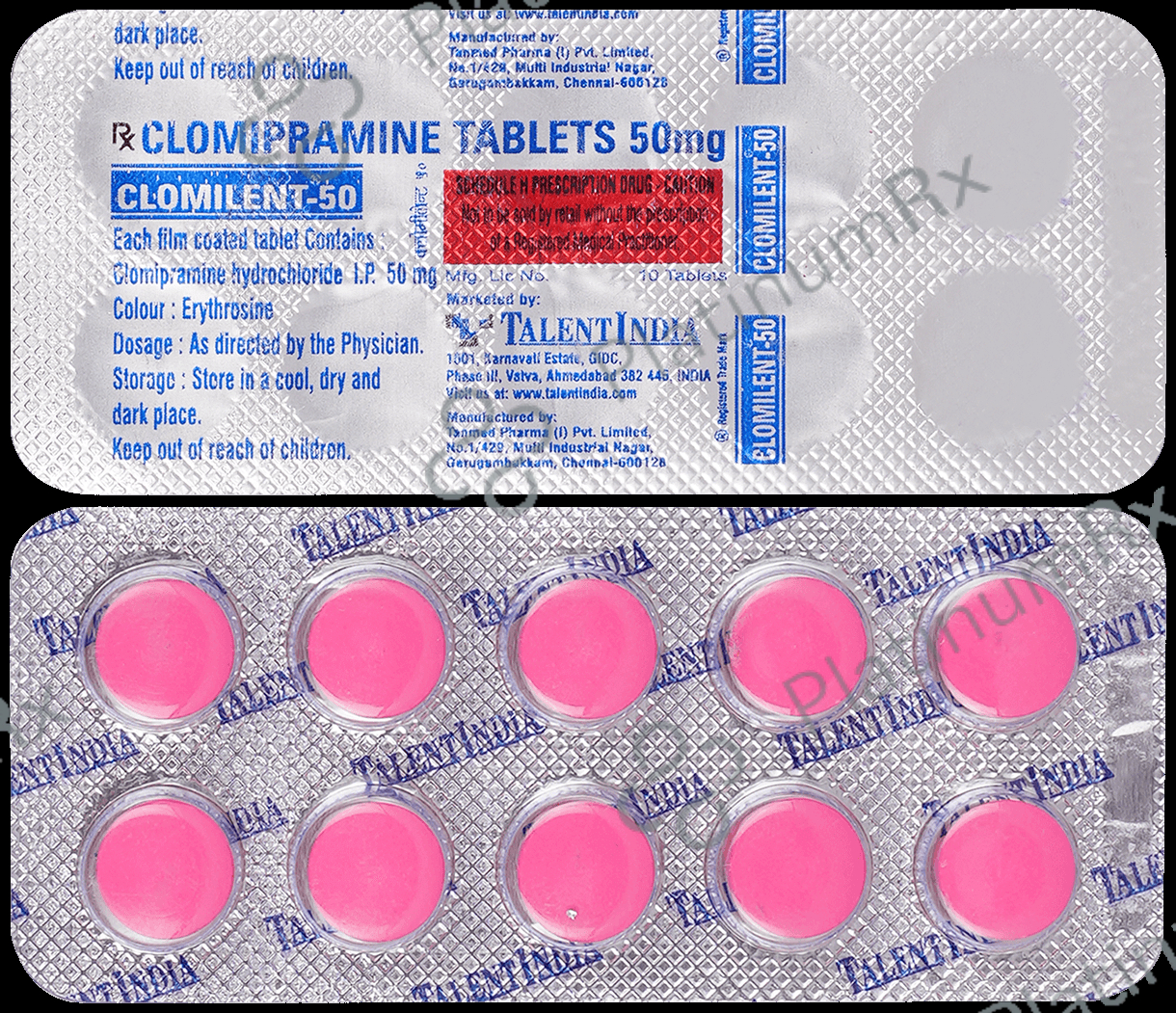 Clomilent 50mg Tablet