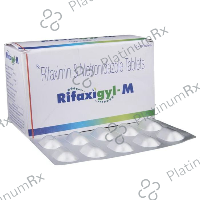 Rifaxigyl M 400/200mg Tablet 10s