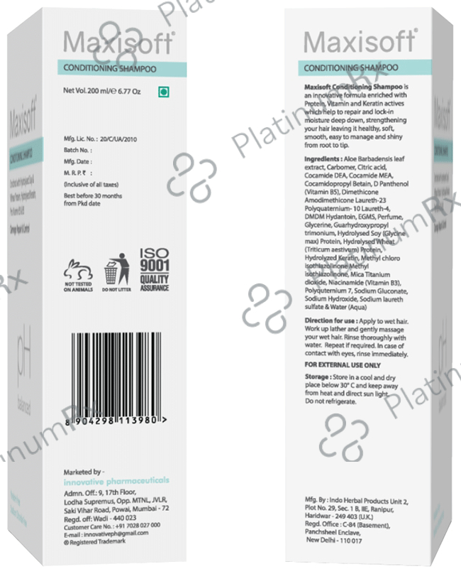 Maxisoft Conditioning Shampoo (200ml Each) 1 Tube