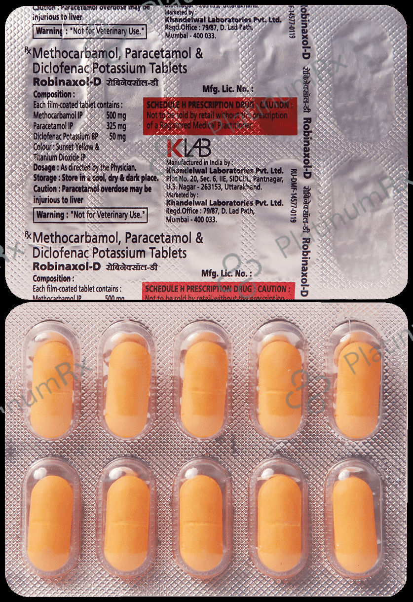 Robinaxol D 50 mg/325 mg/500 mg Tablet 10s