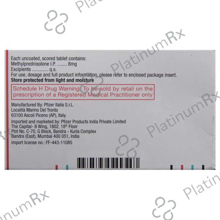 Medrol 8mg Tablet 14s