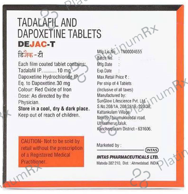 Dejac T 30/10mg Tablet 4s