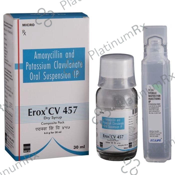 Erox CV 457mg Dry Syrup 30ml