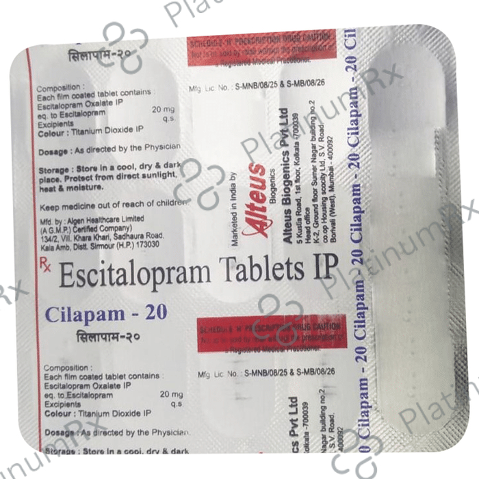 Cilapam 20 Tablet 10 Tablet