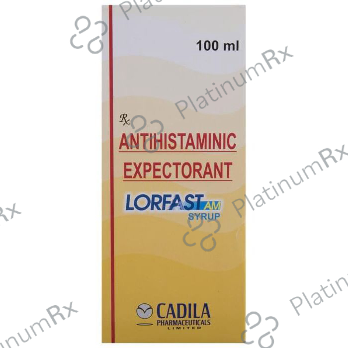 Lorfast AM 30/50/5mg Syrup 100ml