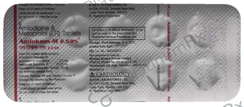Amlokem M 2.5/25 Tablet