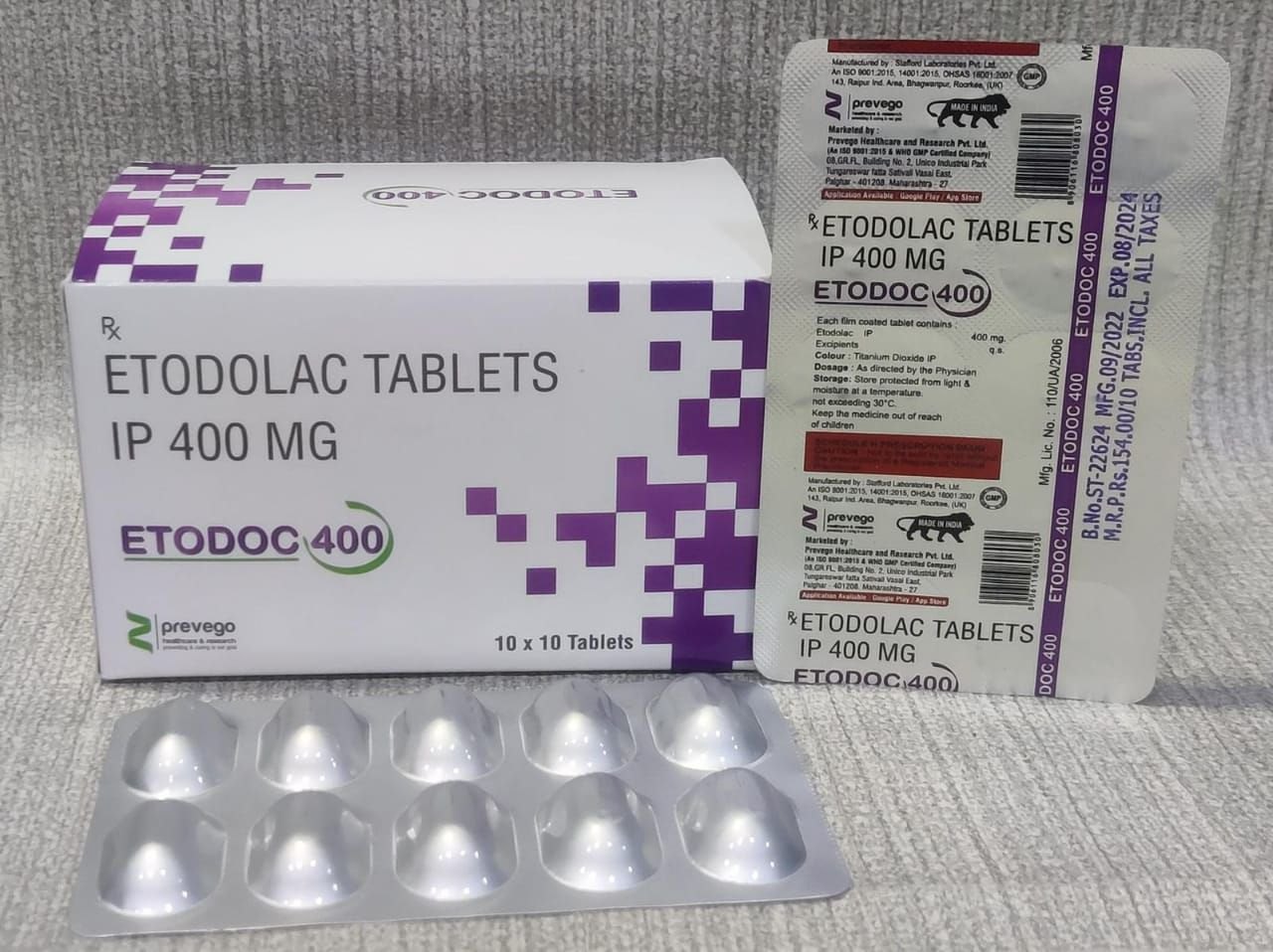 Etodoc TH 400/8mg Tablet 10s
