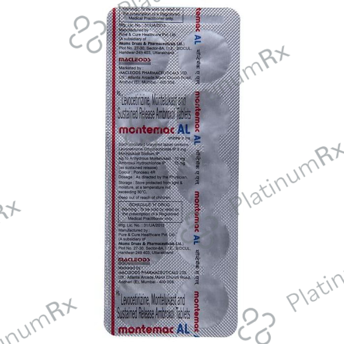 Montemac AL 75/5/10mg Tablet 10s