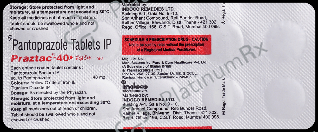 Praztac 40mg Tablet