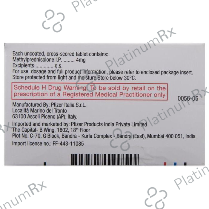 Medrol 4mg Tablet 10s
