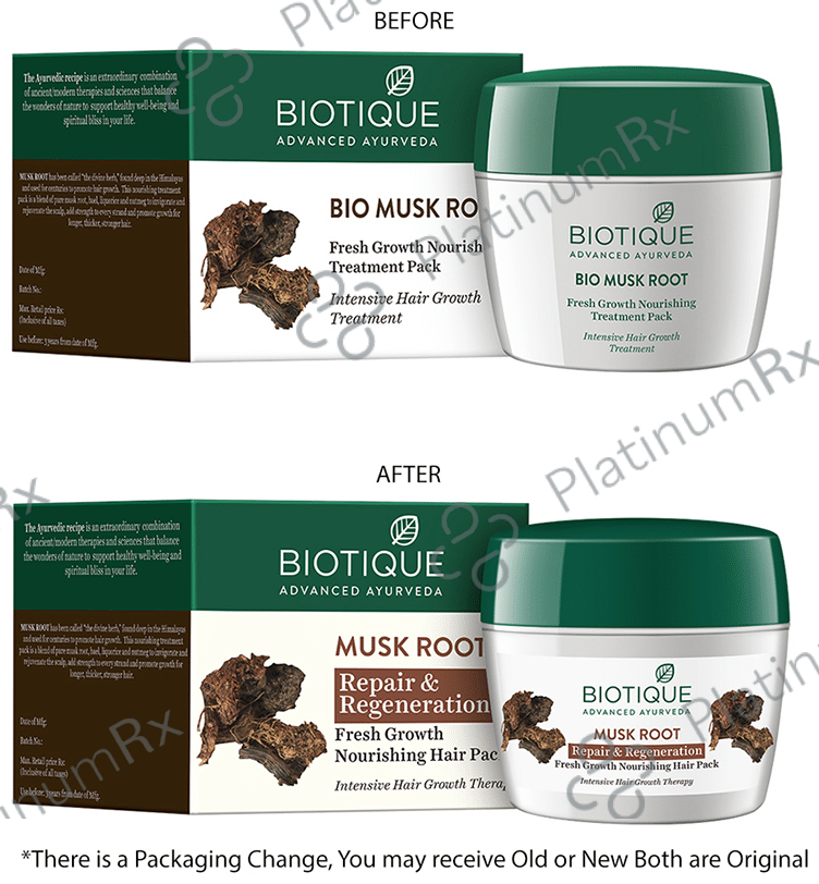 Biotique Musk Root Fresh Growth Nourishing Treatment Pack