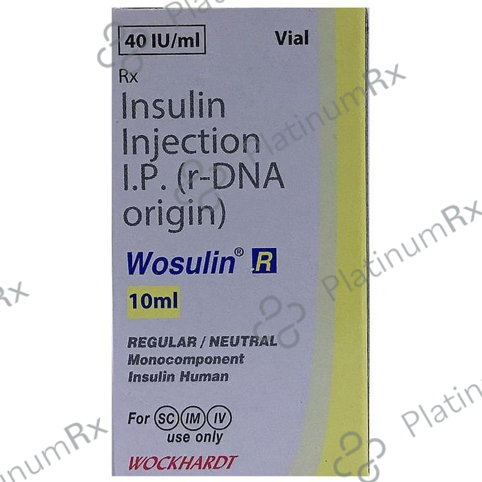 Wosulin R (40 IU/ml) (1*15ml Vial)