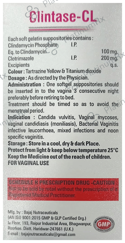 Clintase-CL Vaginal Suppository