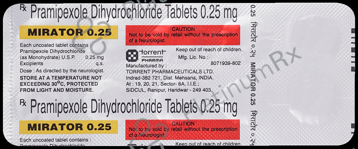 Mirator 0.25 Tablet