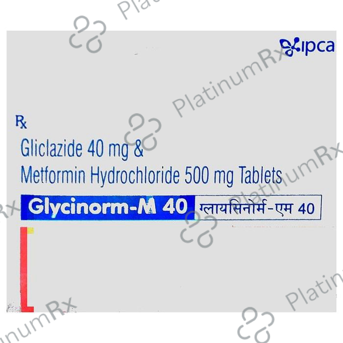 Glycinorm M 40/500mg Tablet 15s
