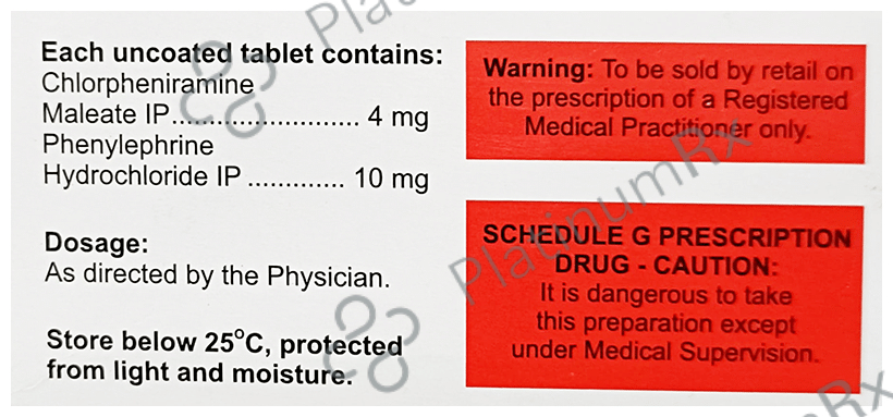Sinarest AF 4/10mg New Tablet 15s
