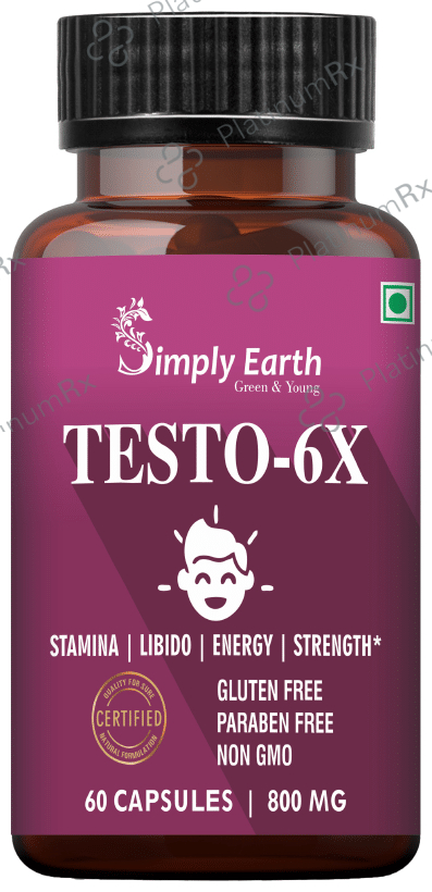 Simply Earth Testo-6X 800mg Capsule