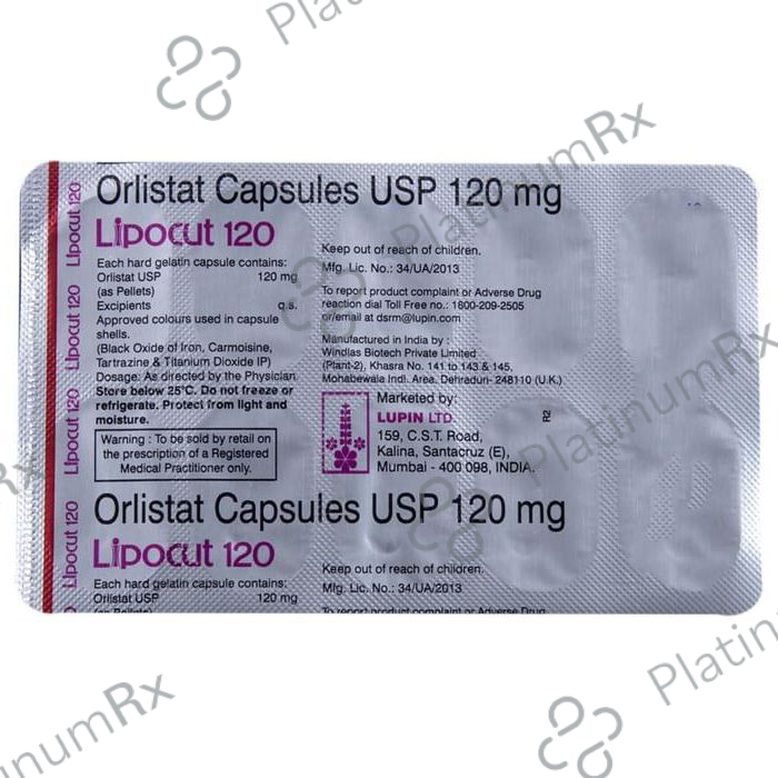 Lipocut 120mg Capsule 10s