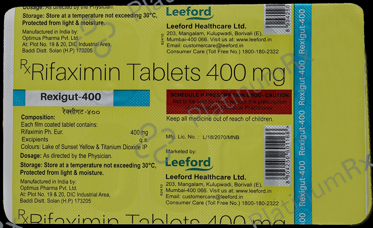 Rexigut 400mg Tablet 10s
