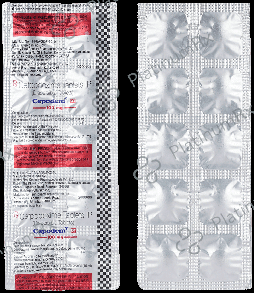 Cepodem DT 100mg Tablet 10s