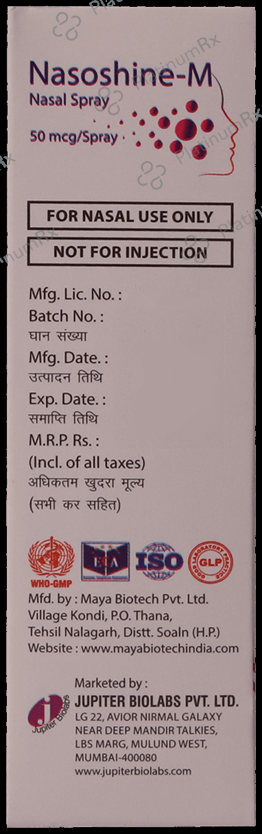 Nasoshine M 50mcg Spray